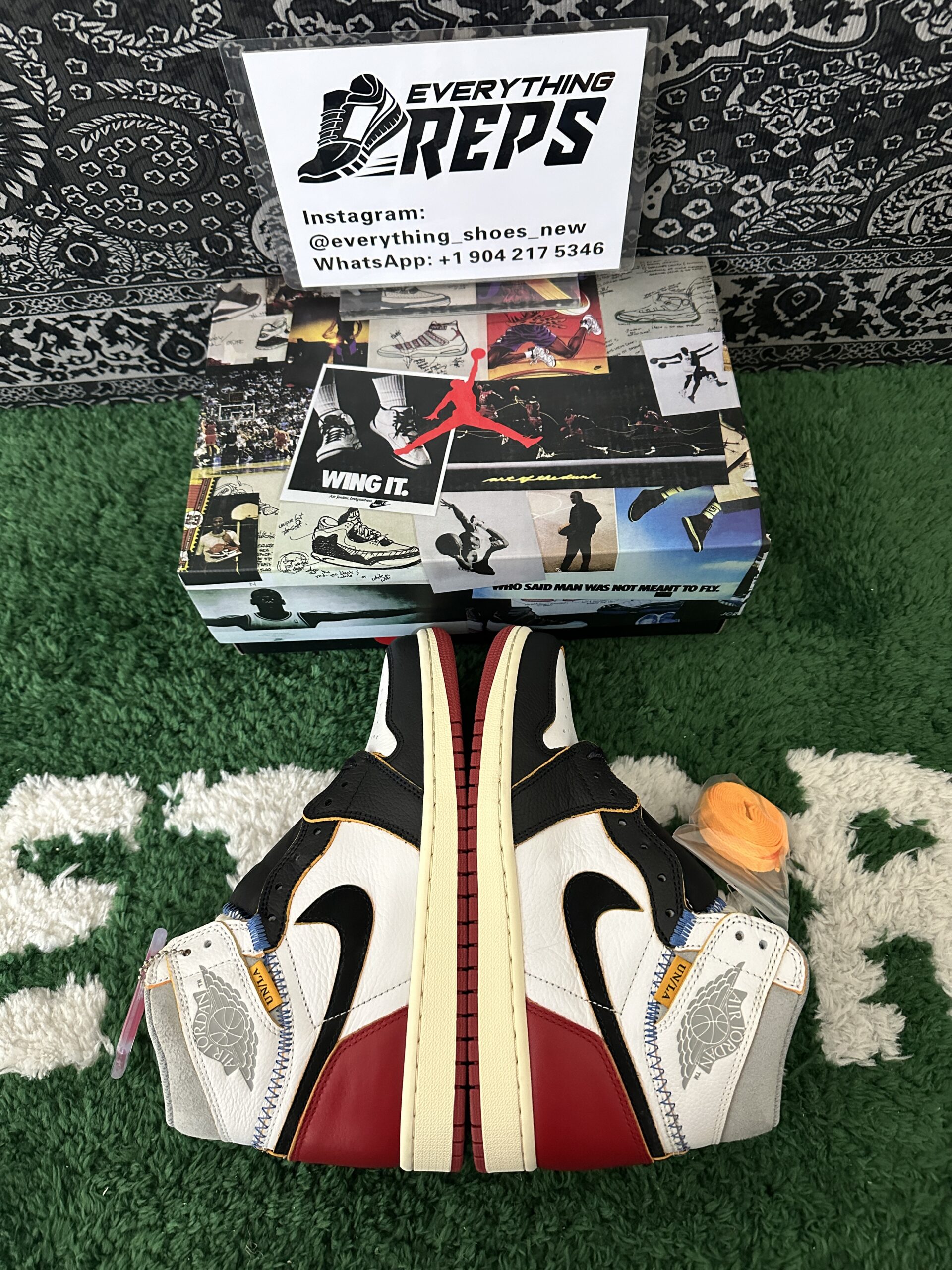 Air Jordan 1 Retro High Union Los Angeles Black Toe - Image 9