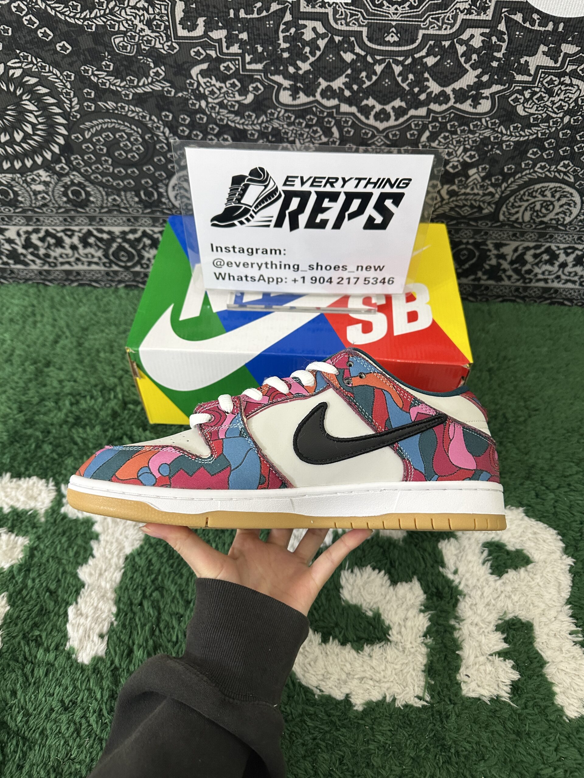 Nike SB Dunk Low Pro Parra Abstract Art - Image 5