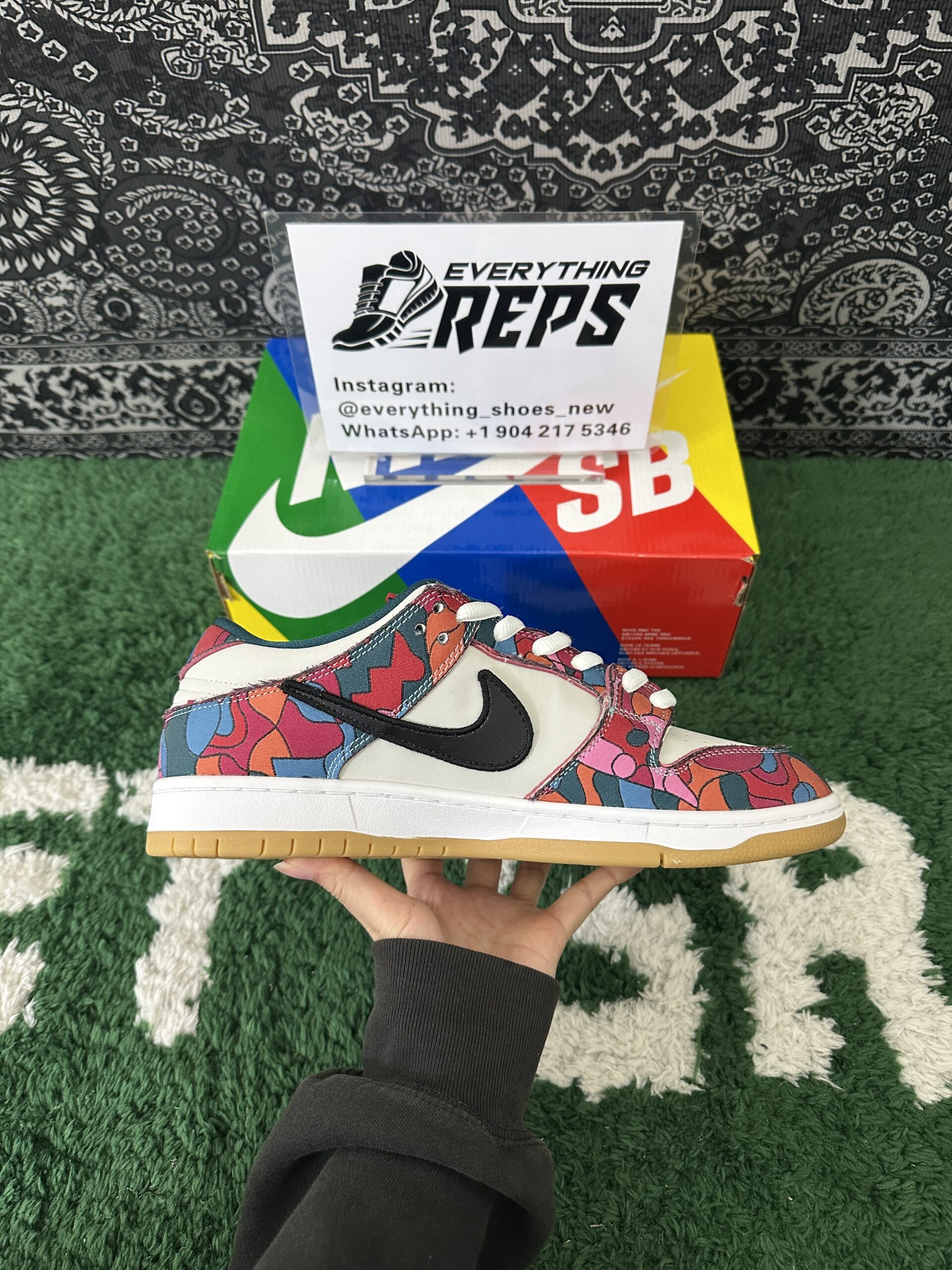 Nike SB Dunk Low Pro Parra Abstract Art - Image 8