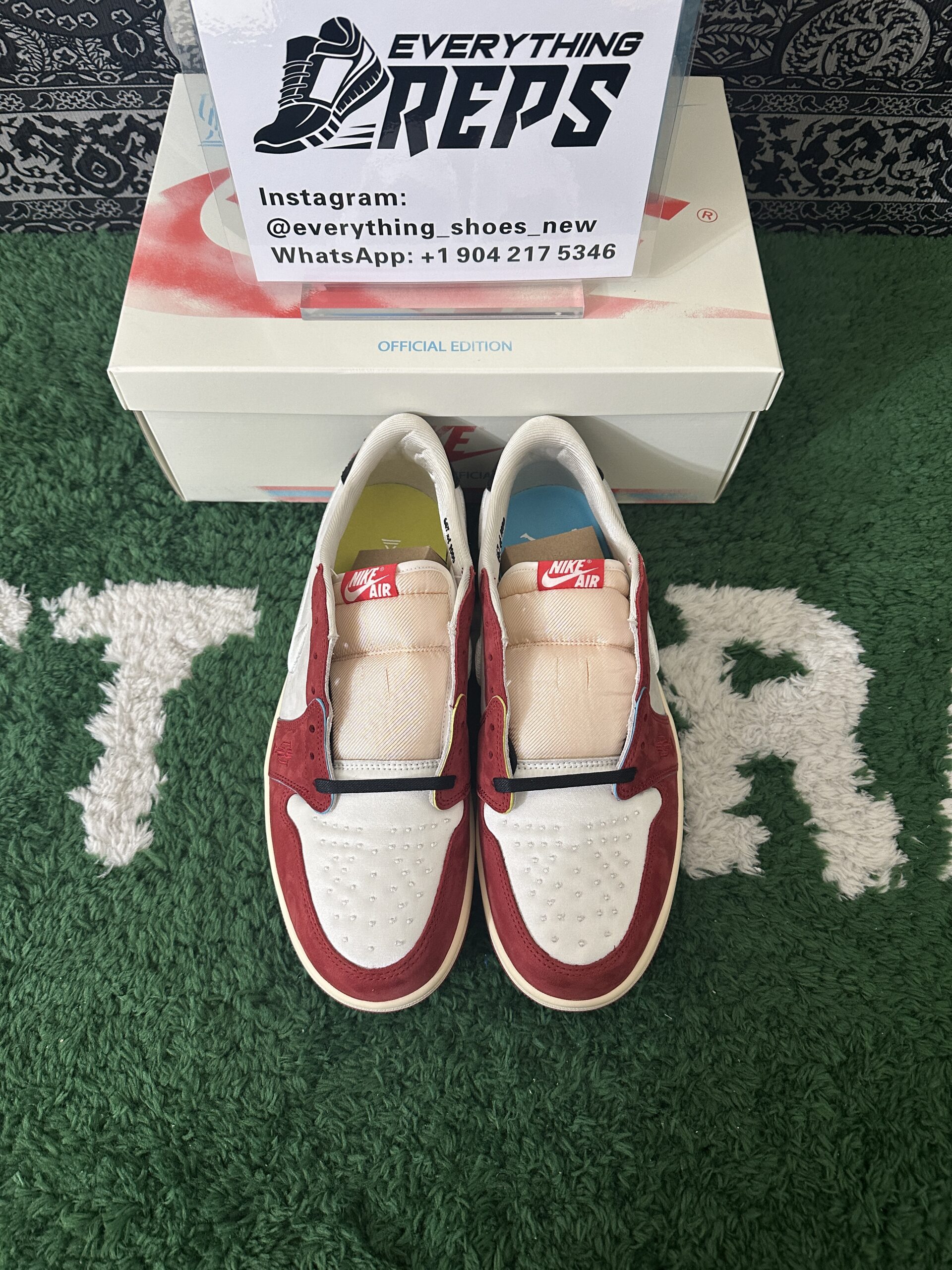 Jordan 1 Retro Low OG Trophy Room Rookie Card Home - Image 3