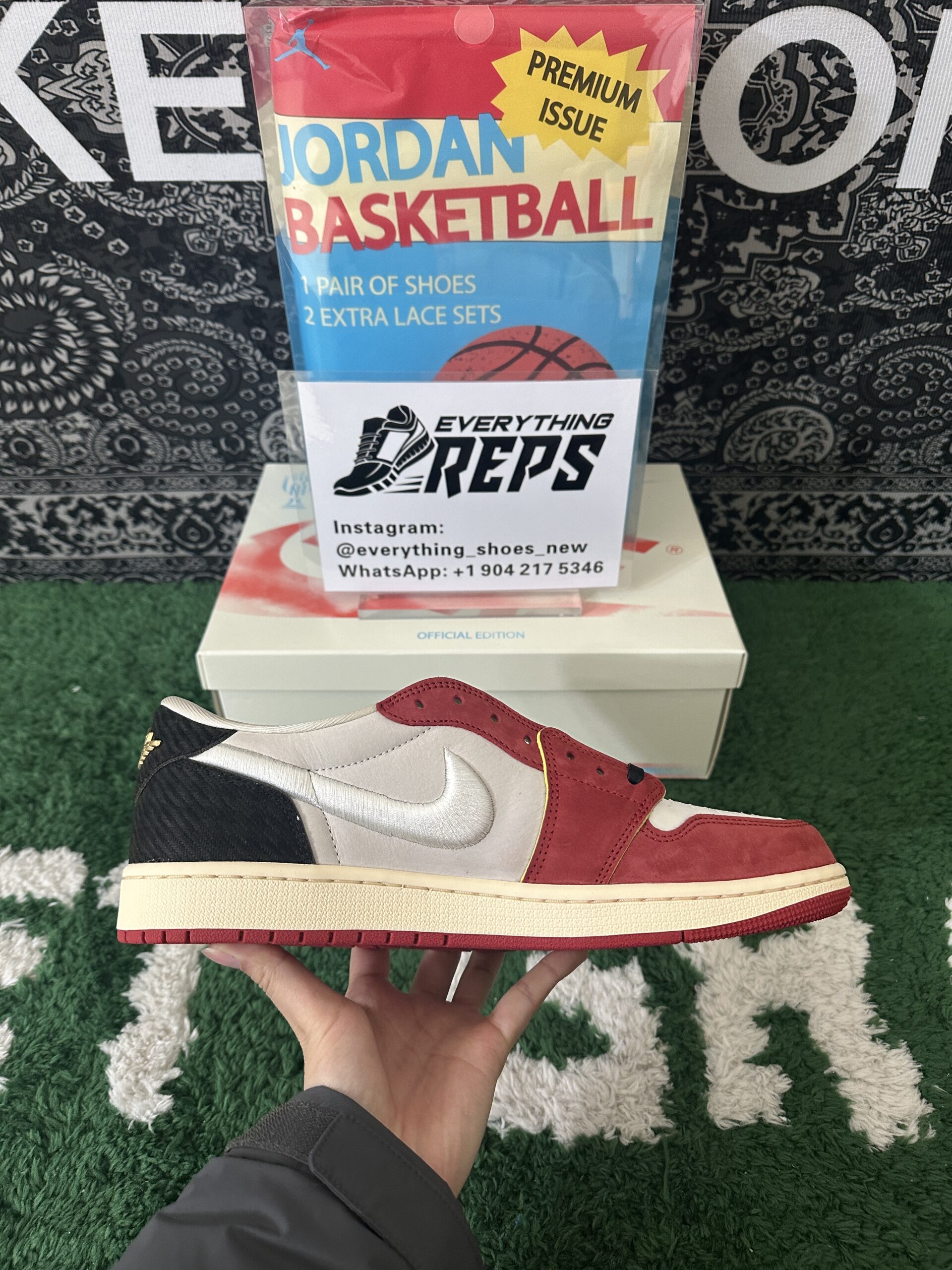 Jordan 1 Retro Low OG Trophy Room Rookie Card Home - Image 7