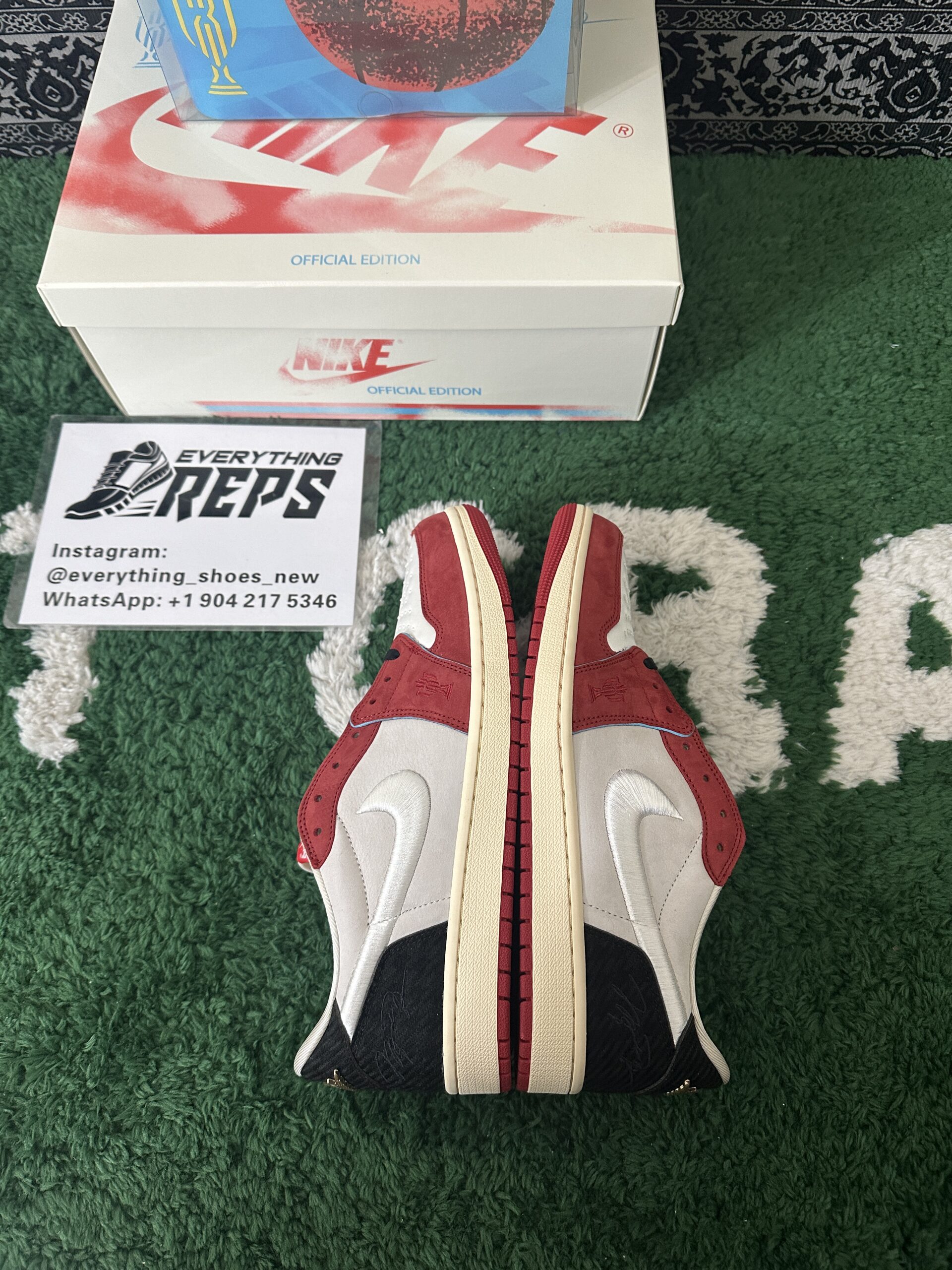 Jordan 1 Retro Low OG Trophy Room Rookie Card Home - Image 8