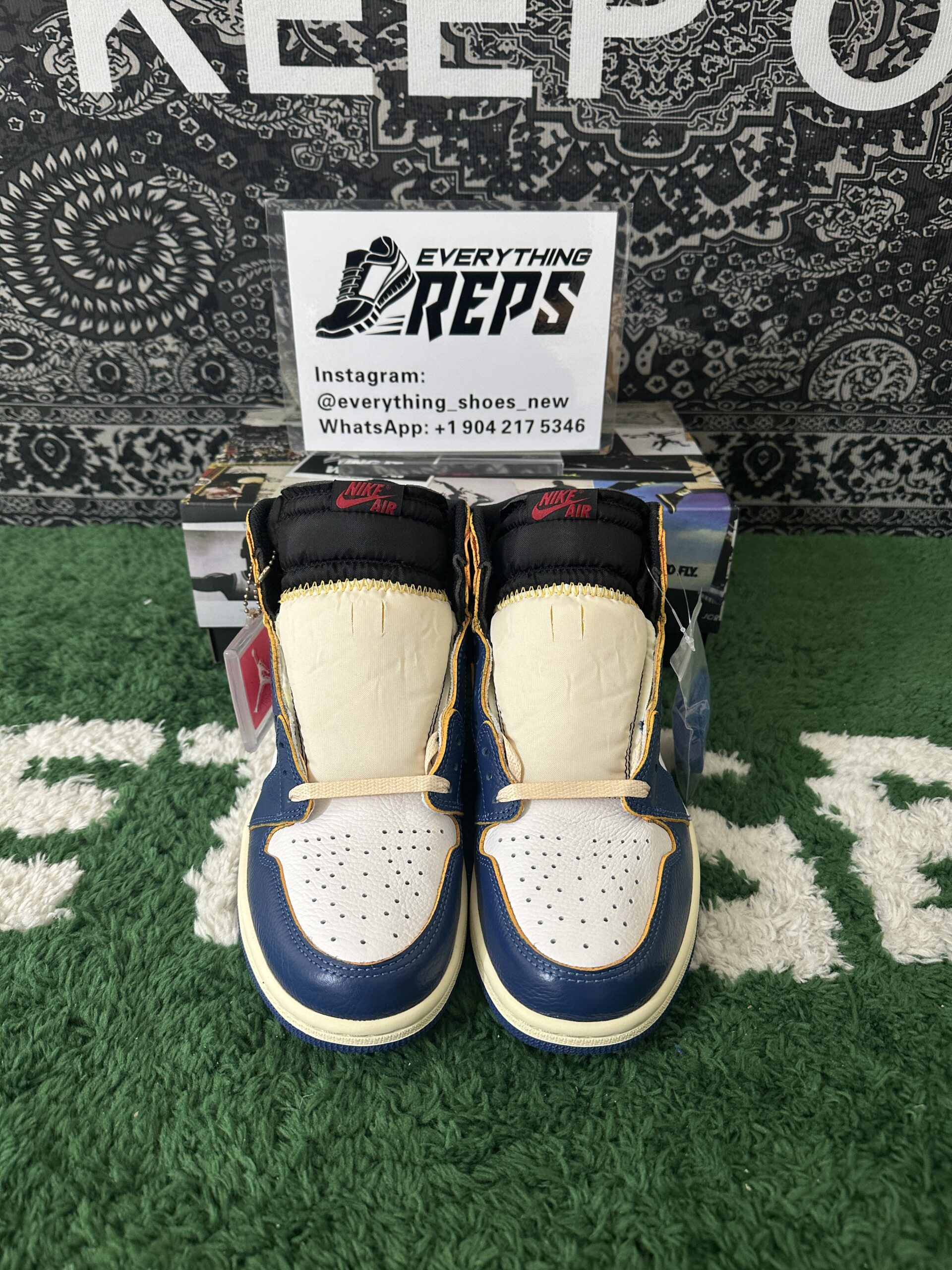 Jordan 1 Retro High Union Los Angeles Blue Toe - Image 2