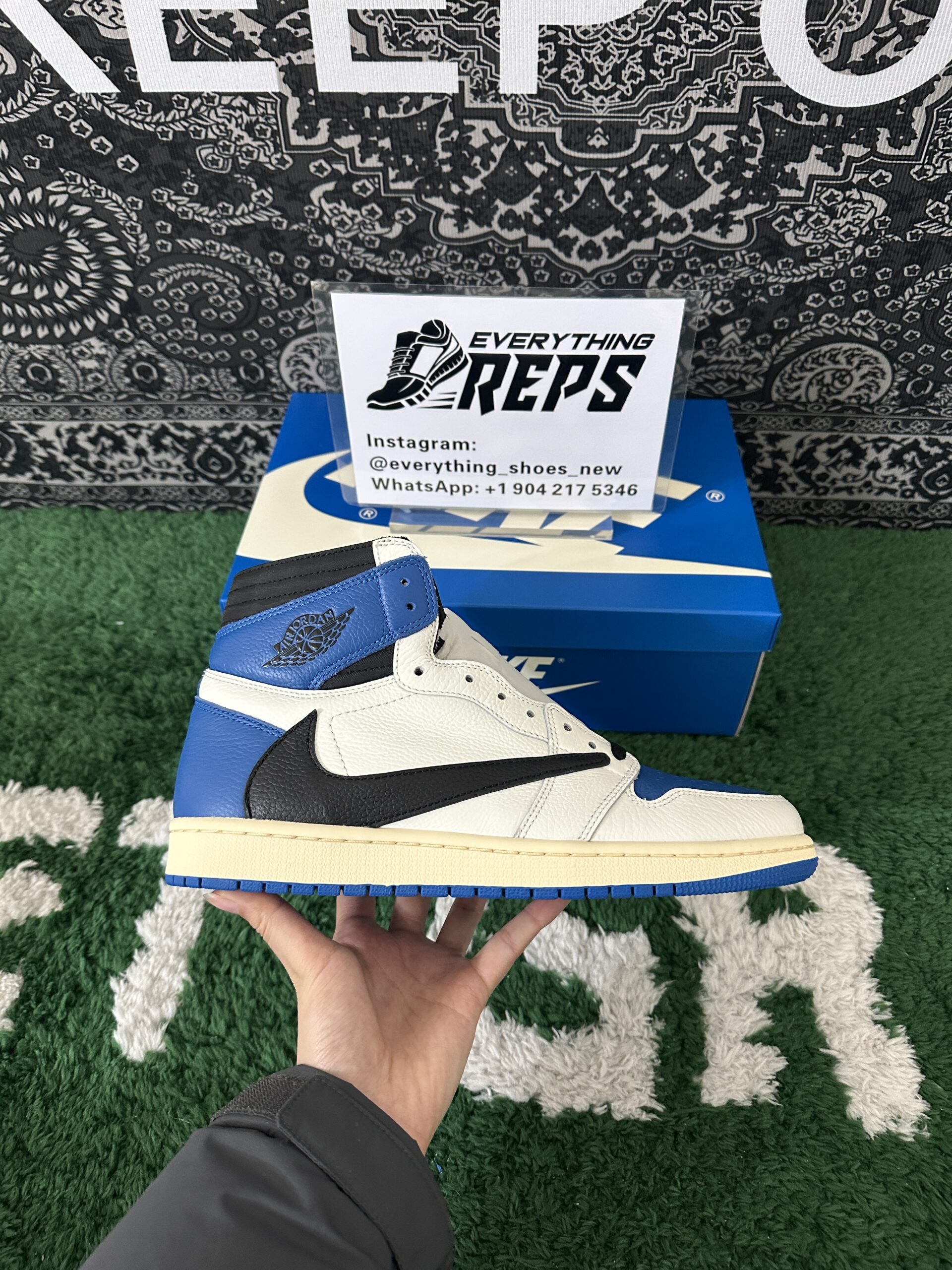 Fragment x Travis Scott Jordan 1 High Replica - Image 6