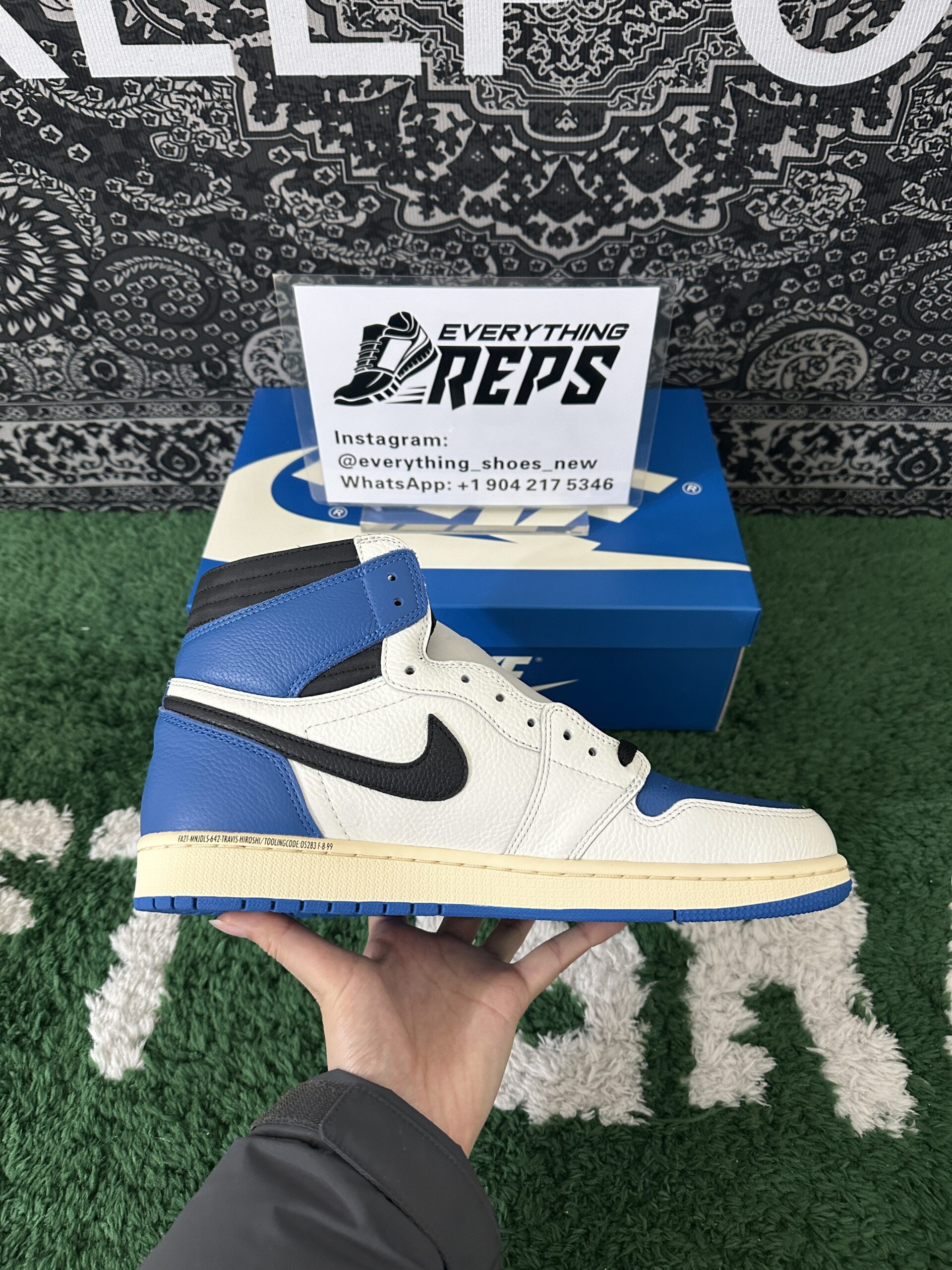 Fragment x Travis Scott Jordan 1 High Replica - Image 4