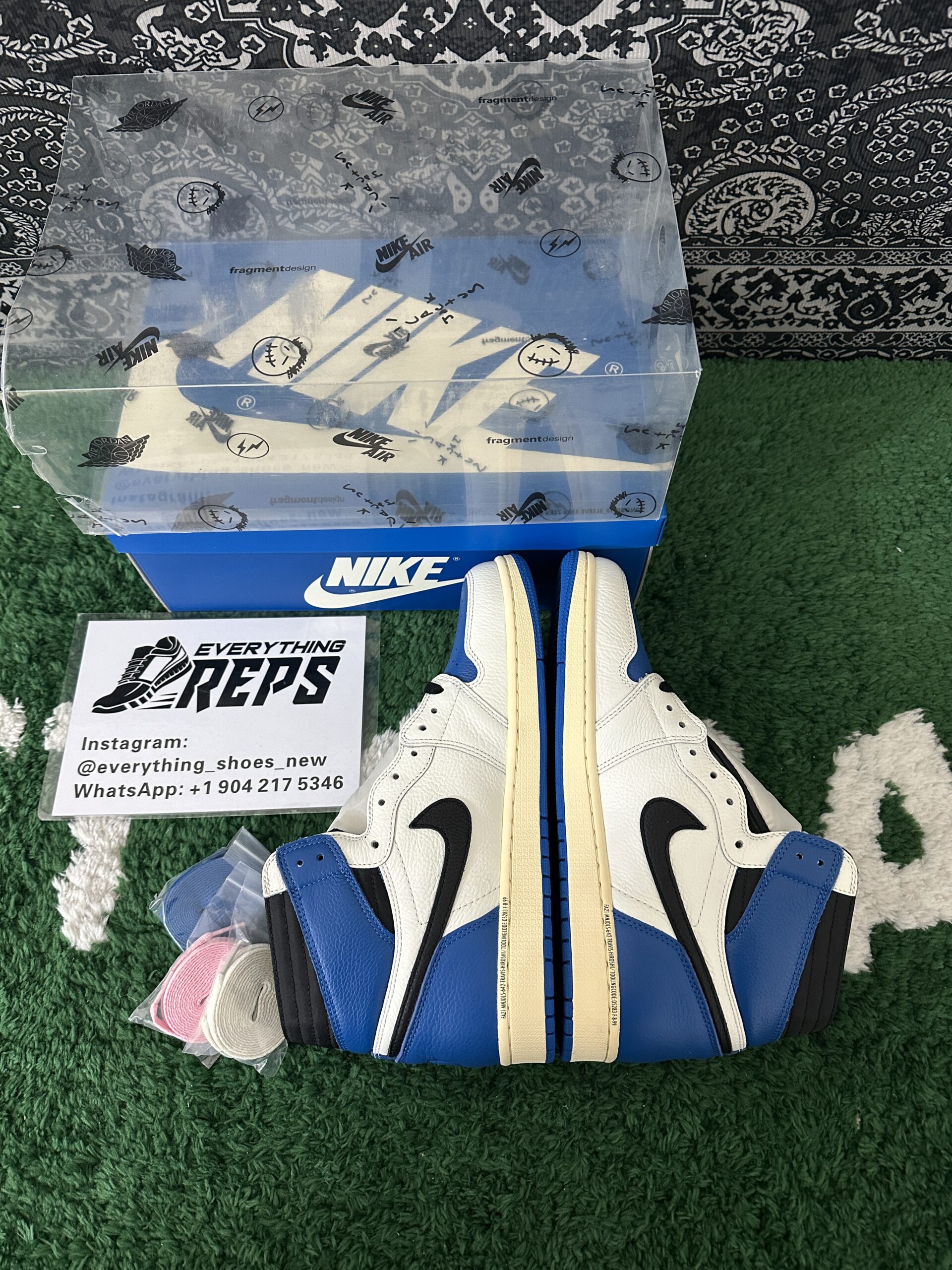 Fragment x Travis Scott Jordan 1 High Replica - Image 3