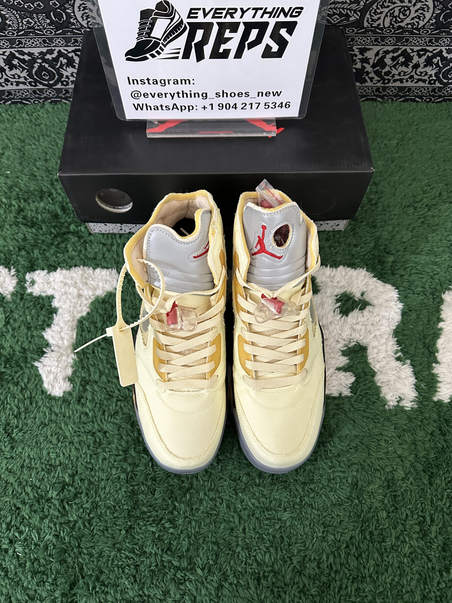Jordan 5 Retro OFF-WHITE Sail - Image 3