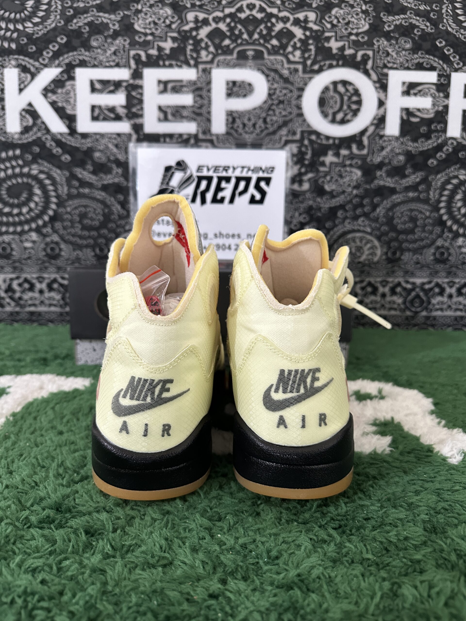 Jordan 5 Retro OFF-WHITE Sail - Image 4