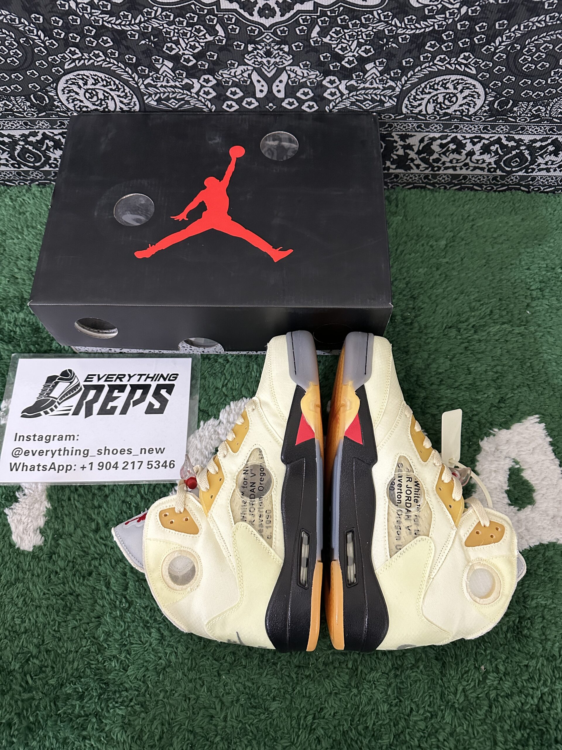 Jordan 5 Retro OFF-WHITE Sail - Image 9