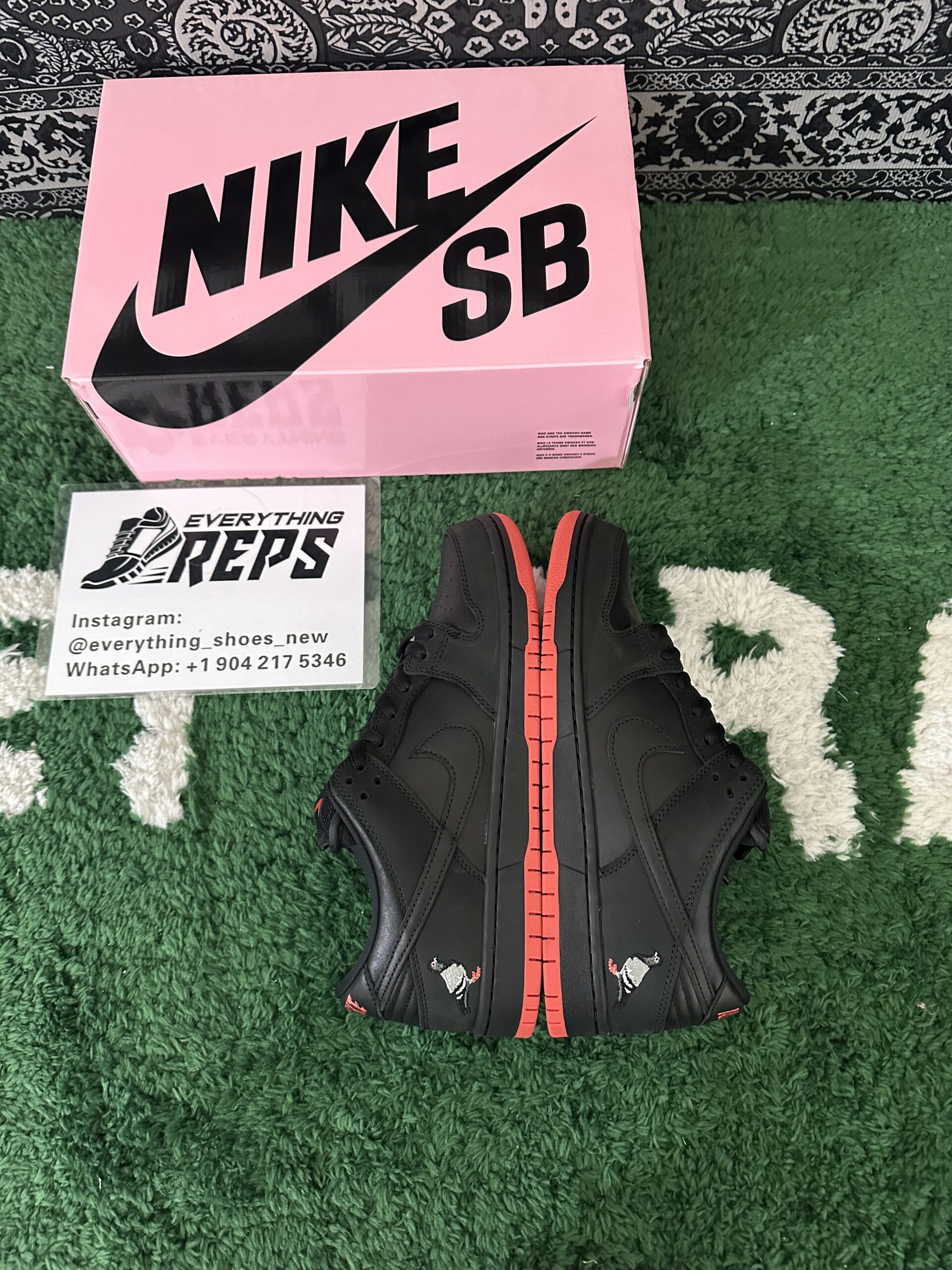 Nike SB Dunk Low Black Pigeon - Image 2