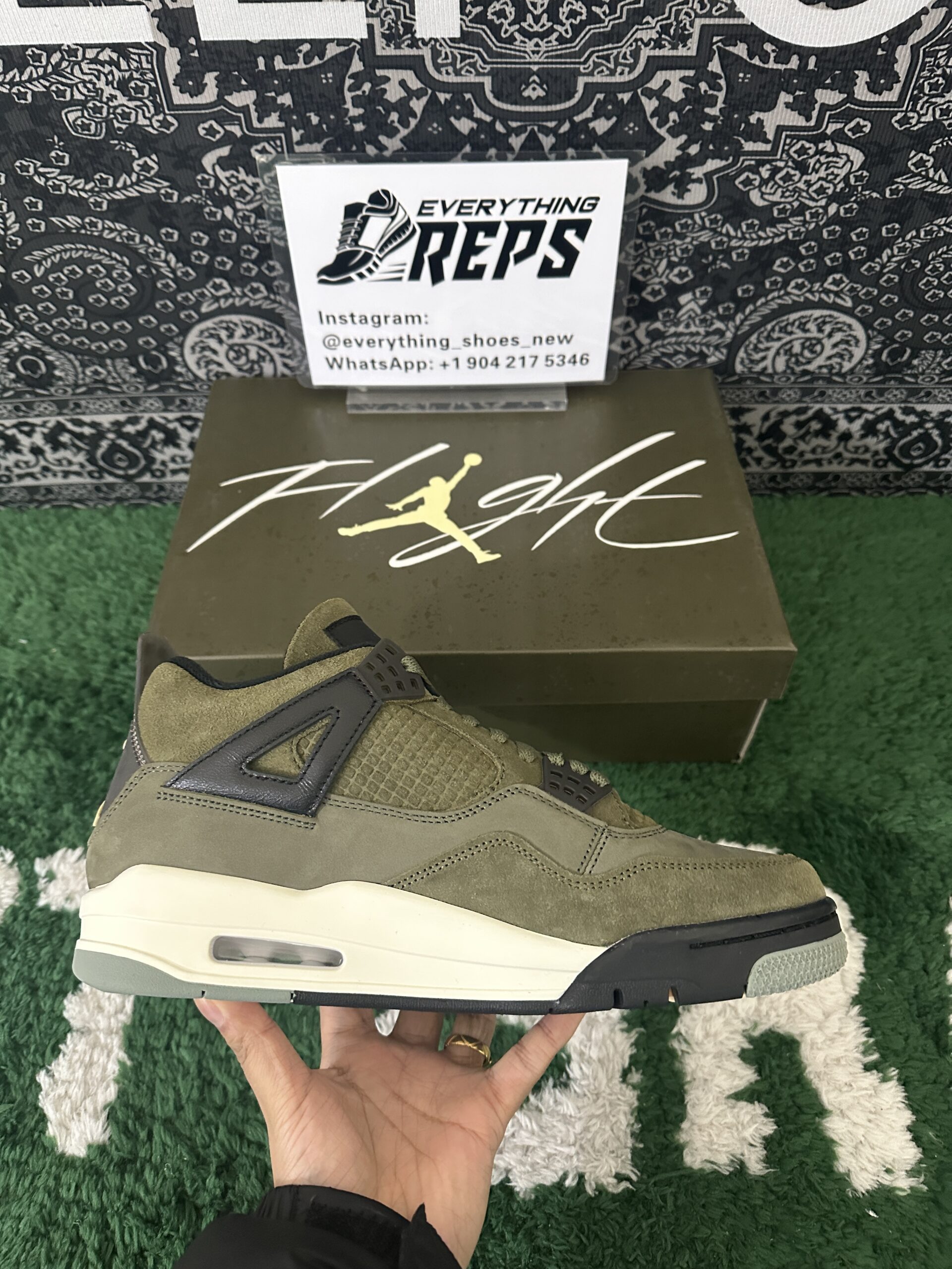 Air Jordan 4 Craft Medium Olive - Image 7