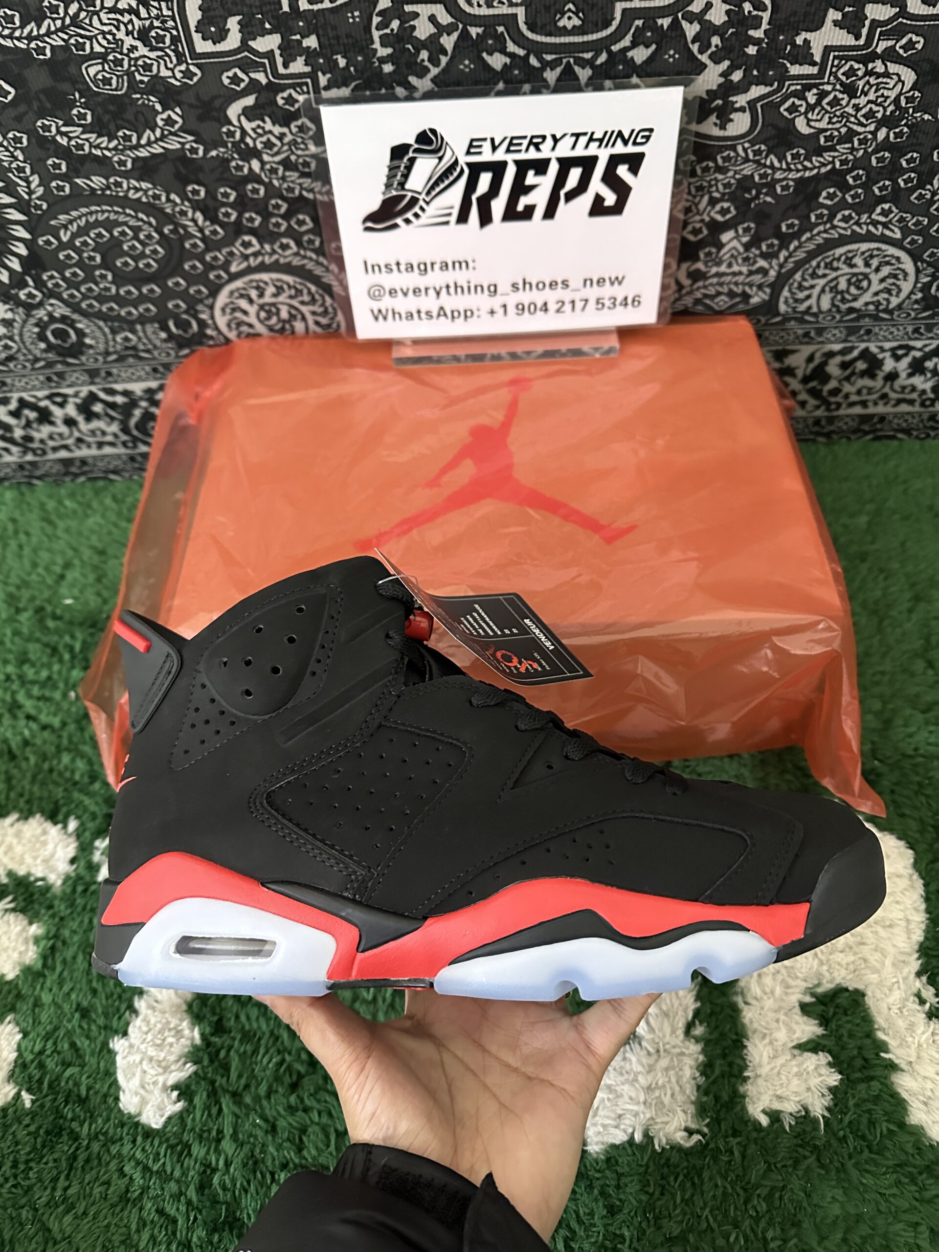 Air Jordan 6 Retro Black Infrared - Image 8