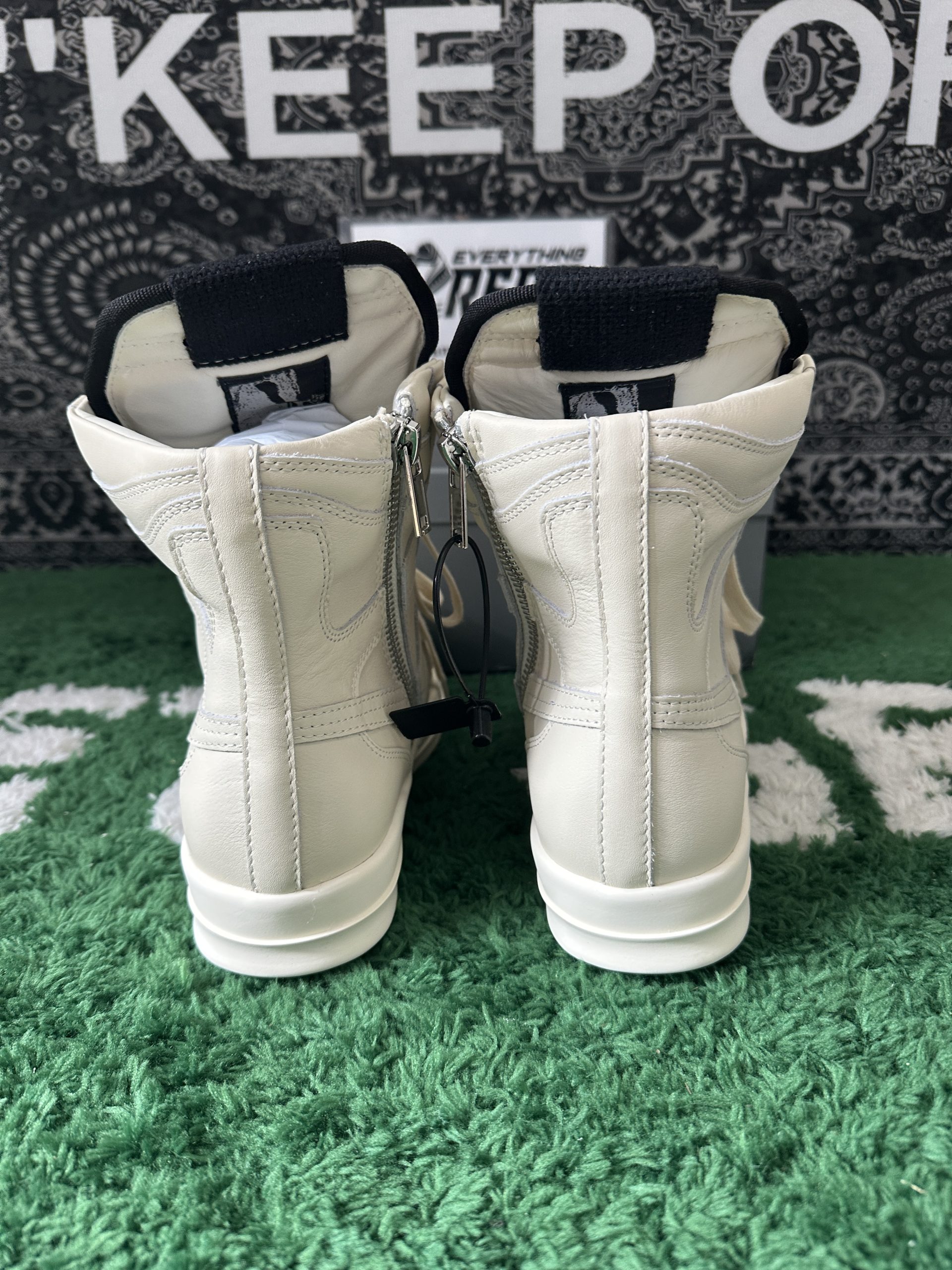 Rick Owens GeoBasket White - Image 4