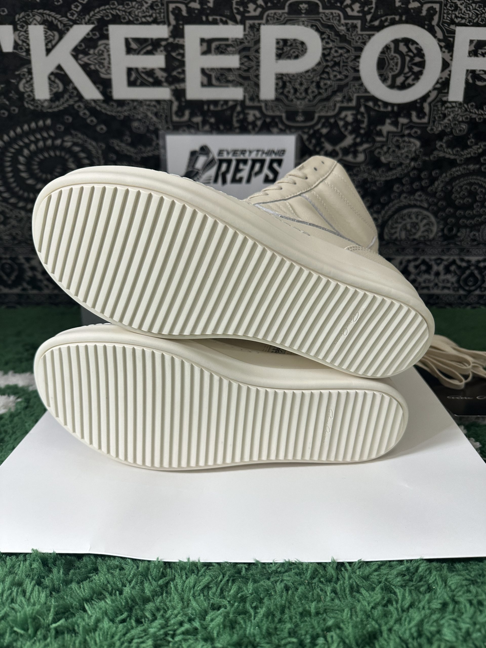 Rick Owens GeoBasket White - Image 11